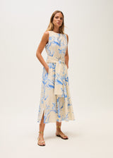 Printed sleeveless Dress