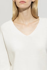 118624/5908-V-neck in purl-knit style