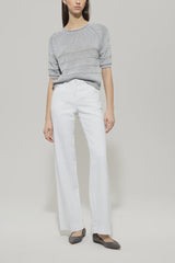 118647/5894-Linen blend stripe pullover