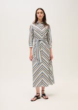 Belted multi cotton Dress