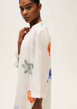 Printed Linen Dress