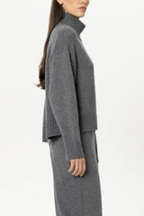 Turtleneck jumper in wool blend