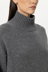 Turtleneck jumper in wool blend