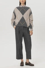 Diamond Pattern Pullover