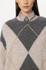 Diamond Pattern Pullover