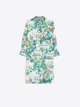 Gara palm print Shift Dress