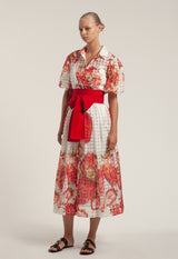 Gala Midi Dress - Strawberries