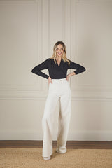 Joan High waisted 70s Flare Jean-Milk