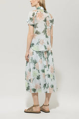 218572/3747-Ramie floral Sht/slv blouse