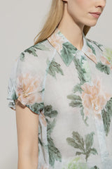 218572/3747-Ramie floral Sht/slv blouse