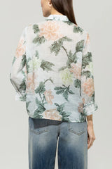 218575/3716-Ramie floral print blouse