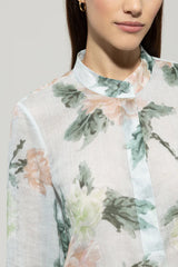 218575/3716-Ramie floral print blouse