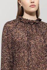Animal print blouse