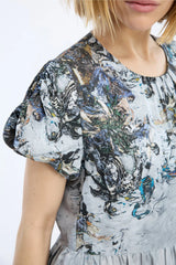 Victoriana print dress