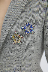 Viosterol flower Brooch