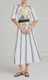 Juniper Wrap Dress-White