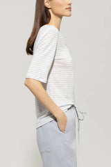 318255/7687-Striped Linen top