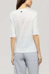 318255/7687-Striped Linen top