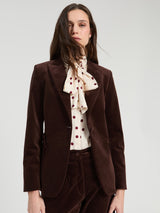 Brown Velvet Blazer