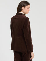 Brown Velvet Blazer