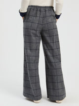 Plaid wide leg Trousers