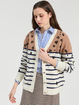 Leopard stripe Cardigan