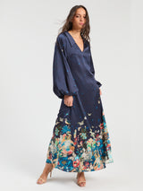 Estampad Midi dress