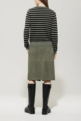 Stripe Cashmere Blend Cardigan