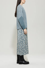 Cardigan with degradé effect