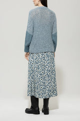 Cardigan with degradé effect