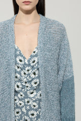 Cardigan with degradé effect