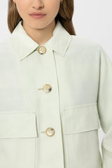 Linen blend shirt Jacket