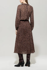 Midi skirt animal print