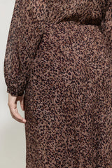 Midi skirt animal print