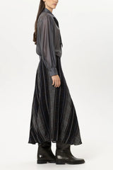 Check Maxi Skirt
