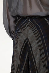 Check Maxi Skirt