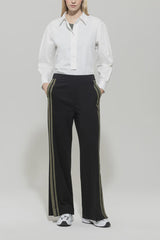 Wide Leg Punto Milano Trousers