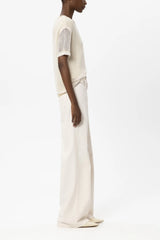 Casual wide leg denim trouser