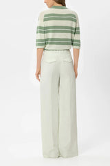 Pleat front trousers