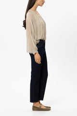 Straight-leg denim