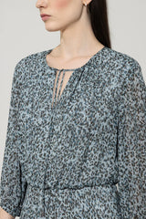 Dress with animal print