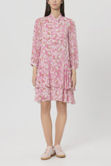 Boho retro print dress