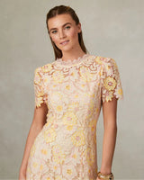 834G/61-Loretta lace V-Back Dress
