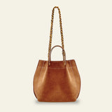 Barcelona Caramel Suede Bag