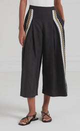 Avalon Linen Trousers-Black