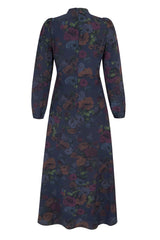 Baroque Silk Tea dress in Chateau Wallpaper