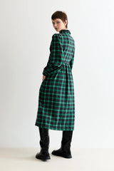 Catlin winter check midi dress
