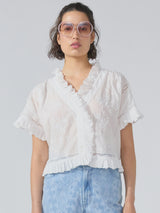 01115-August cotton Top-WHT