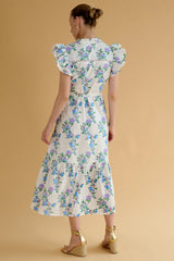 Allegra Lilac Trellis Dress