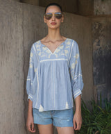 Hyacinth Camden Stripes Top